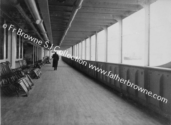 LOWER PROMENADE DECK OF THE TITANIC WITH CAPTAIN SMITH